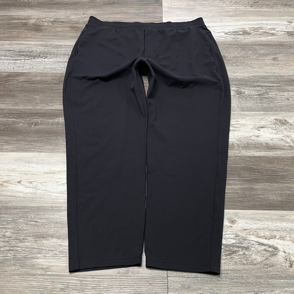 Public Rec Black Mens 40x29 Elastic‎ Waist Zip Pocket Baggy Loose Fit Sweatpants